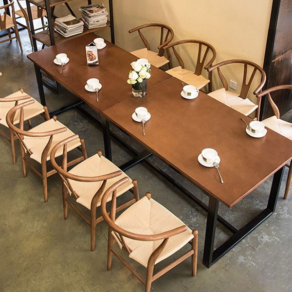 Glam Style Wood Dining Side Chair Armless Dining Chairs for Dining Room