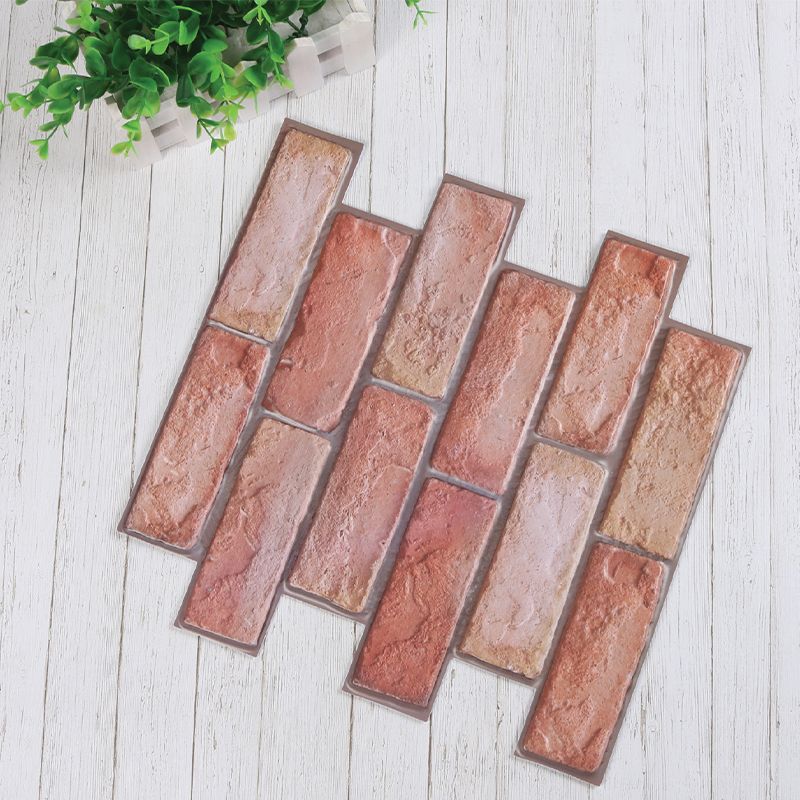 Modern Matte Peel and Stick Tile Rectangular PVC Subway Tile for Bathroom