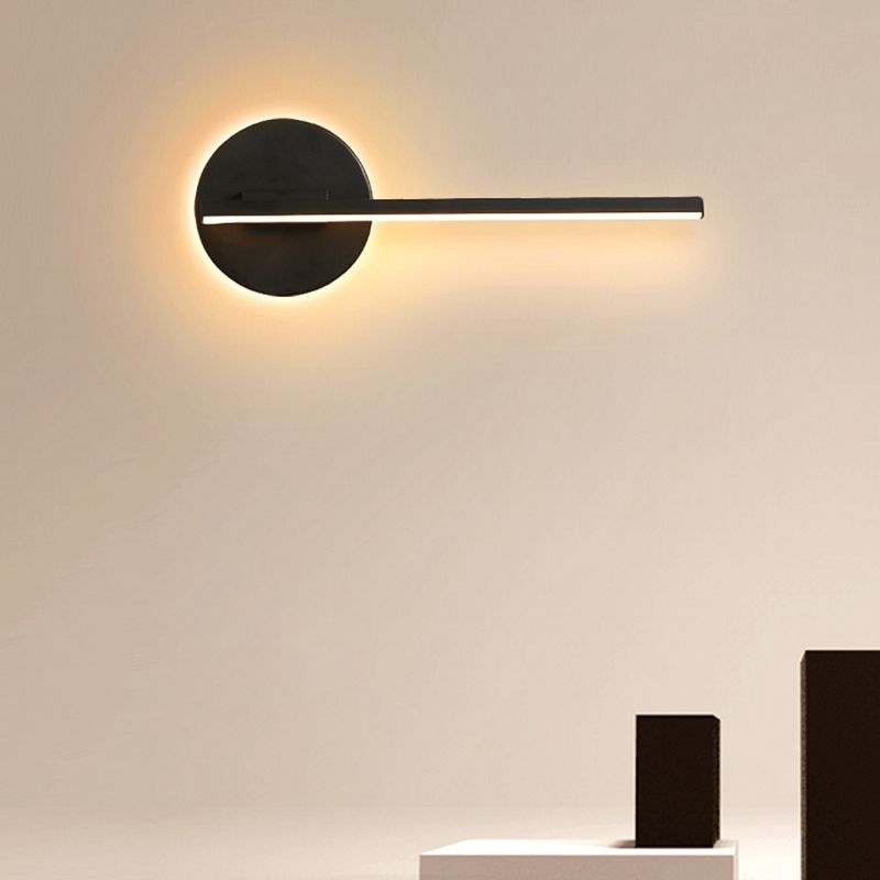 Modern Minimalist Minimalist Lampone lineare a parete Lampada Idee per illuminazione da parete in gel di silice per soggiorno