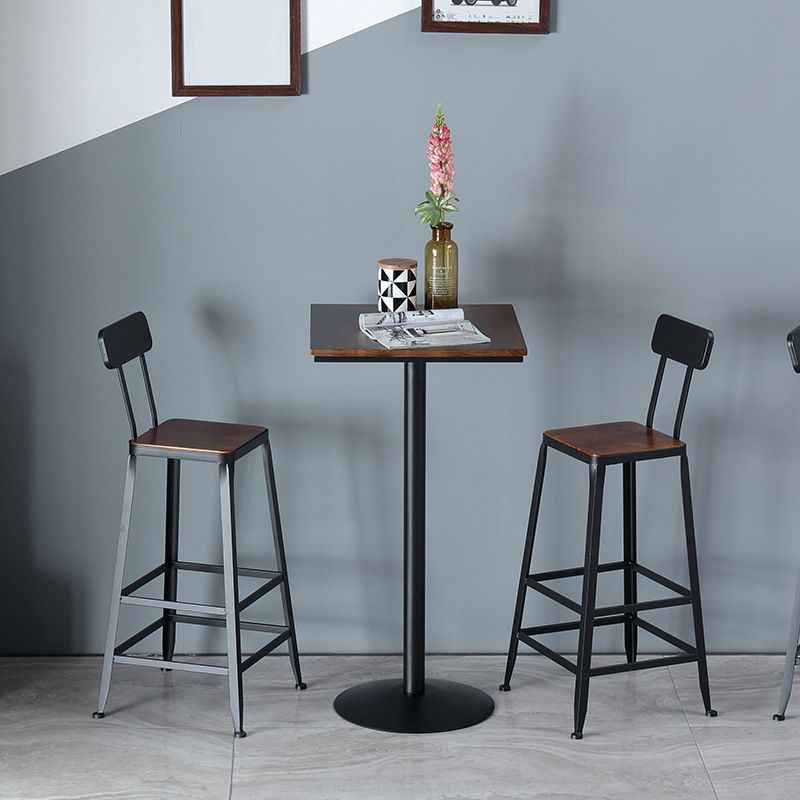 1/2/3/4/5 Pieces Industrial Bar Set Solid Wood Pub Dining Set