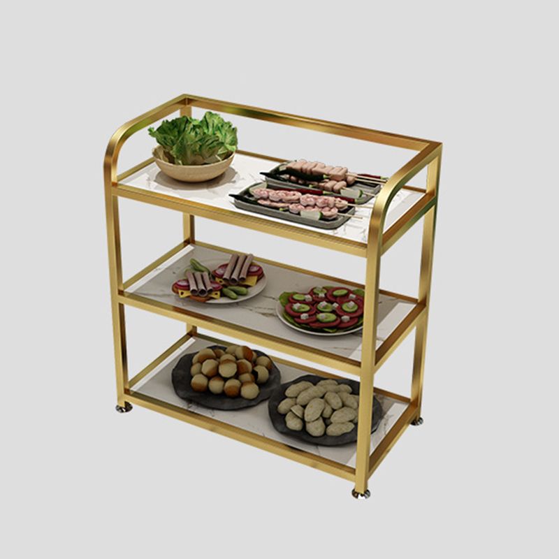 25.59"H Portable Modern Prep Table Metal Prep Table for Home Use