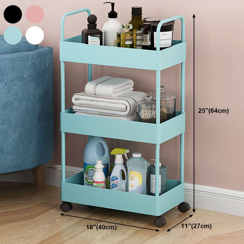 Contemporary Style Bookshelf with Casters Wheel Book Shelf for Home Office Study Room