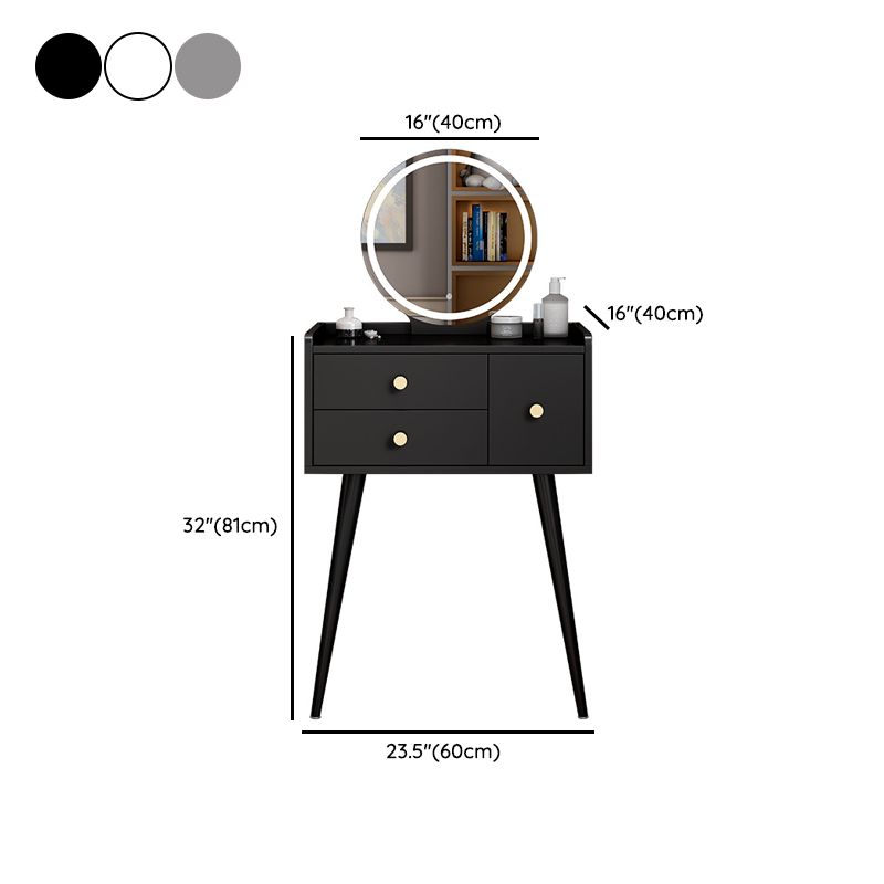15.75" Wide Vanity Table Modern Wood 3-Drawer Dressing Table