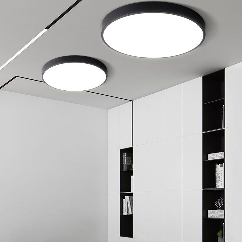 Runde, bündige Acryl-Deckenleuchten im modernen Stil, 1-flammige Einbauleuchten