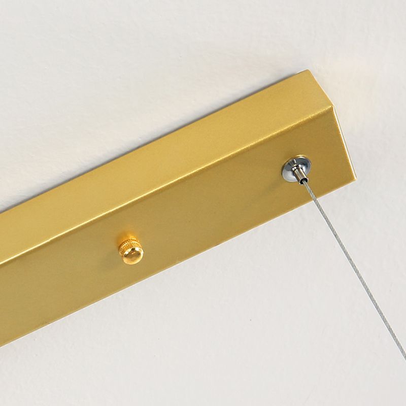 Lineare Form Island Lichter moderner Metall Zwei leichte Anhängerleuchten