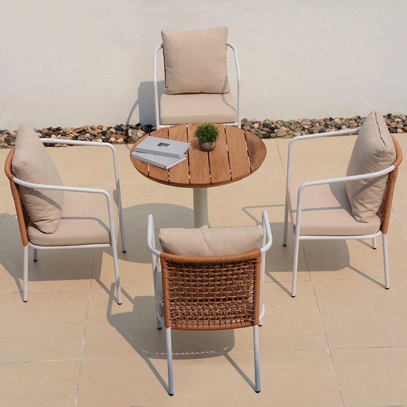 Bohemian Style Dining Table Set 1/2/5 Pieces Dining Table Set for Outdoor