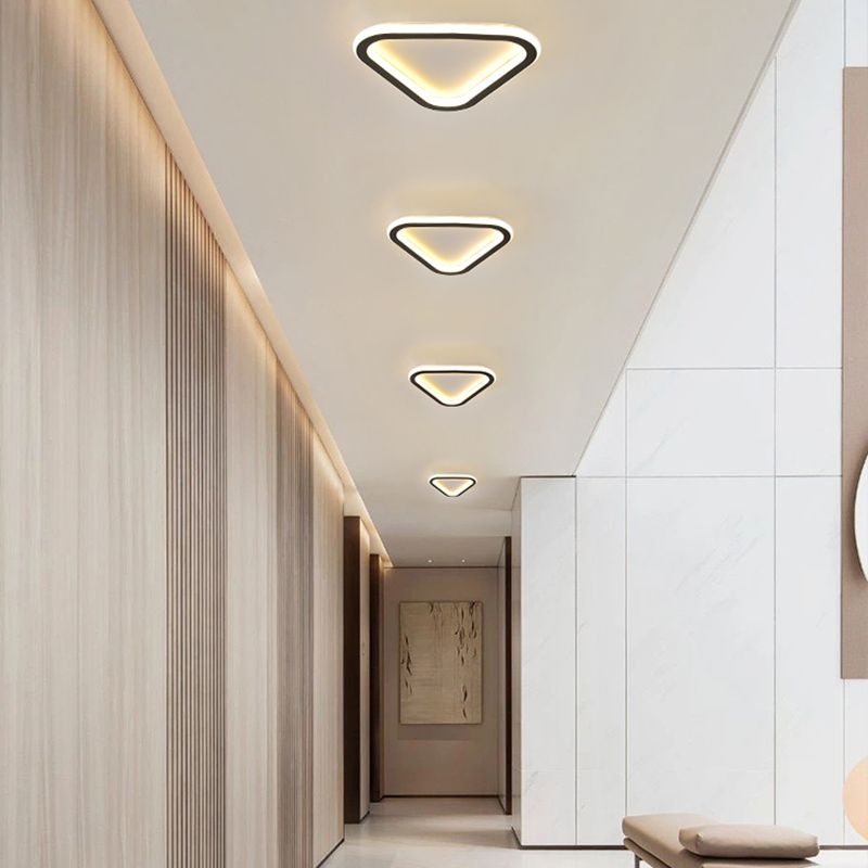 Pentagone/carré/rond/triangle LED plafonnier encastré moderne encastré