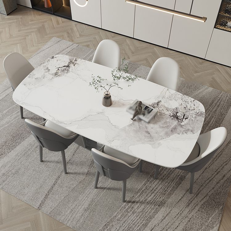 Designer Style Sintered Stone Top Dining Set E 1/2/3/5/7 Pieces Dining Table with Chairs