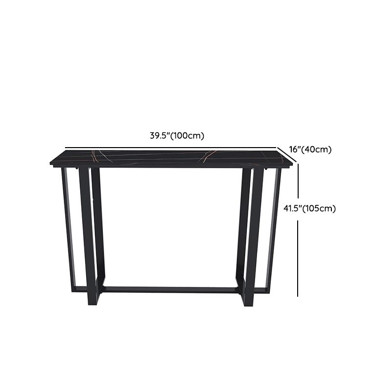 Modern Stone Bar Table Set 1/2/3 Pieces Rectangle Pub Dining Set