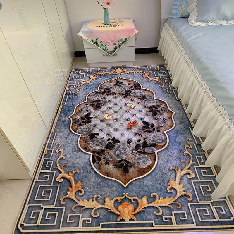 Chique slaapkamer tapijt Europees medaillonpatroon Tapijten Polyester vlekbestendig tapijt