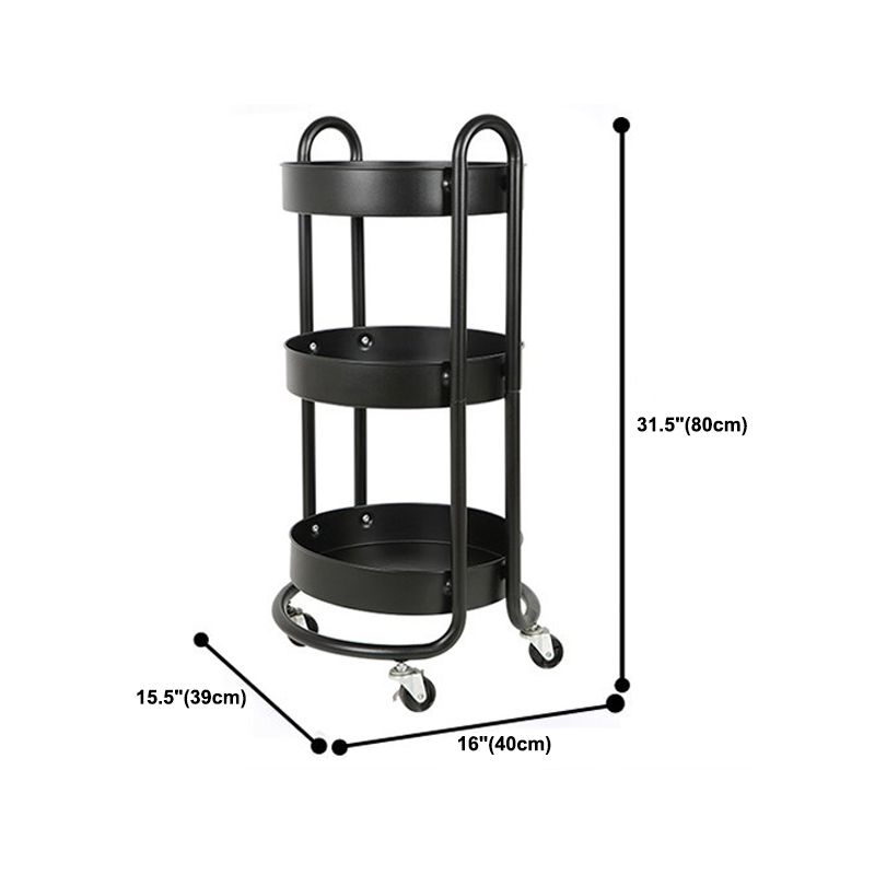 Scandinavian Style Bookcase with Casters Bookshelf for Home and Office