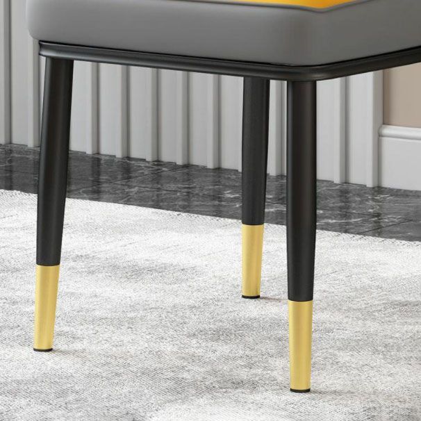 Sillas de comedor nórdicas Silla Parsons lateral sin brazos de metal para cocina