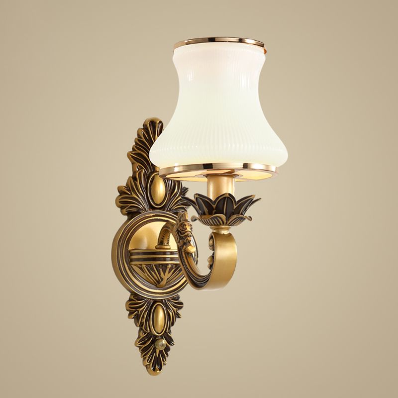 Nordic Style Vanity Light Geometry Shape Vanity Lamp with Glass Shade for Living Room