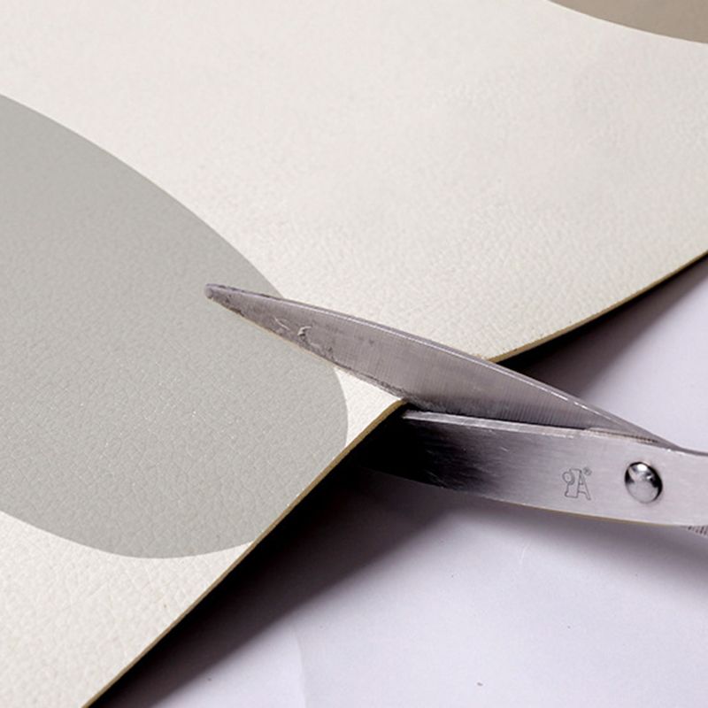 Light Gray Modern Rug Blending Striep Rug Stain Resistant Rug for Drawing Room