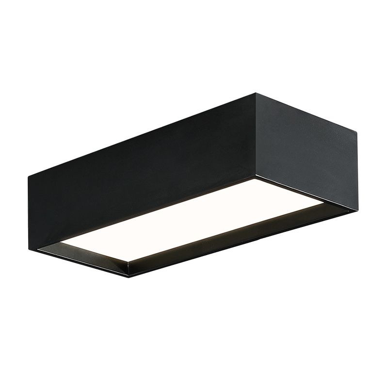 Acrylic Geometric LED Ceiling Fixture in Modern Simplicity Wrought Iron Flush Mount for Corridor