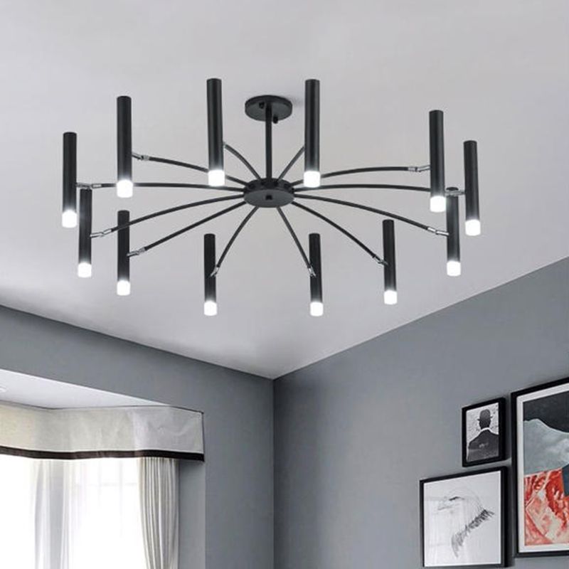 Verstellbarer moderner Kronleuchterbeleuchtung Metallheizlicht für Wohnzimmer