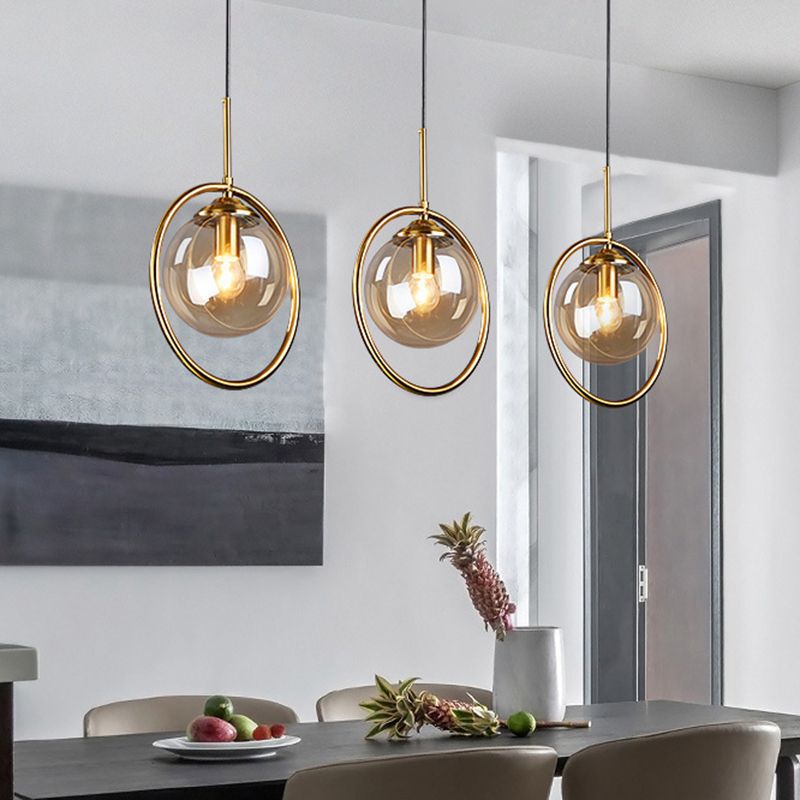 Sphère kit de lumière en verre transparent