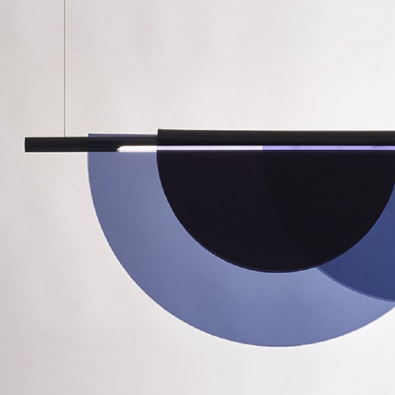 Macaron Style Island Light 1-Light Island Hanging Light with Acrylic Shade for Dining Room