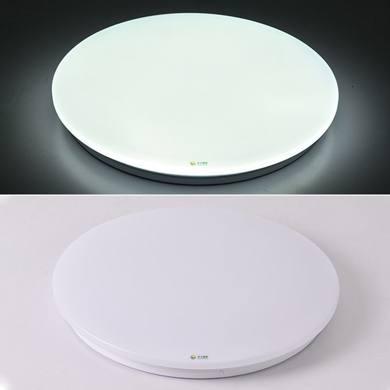 Luminaria de techo LED simplista con montaje empotrado para sala de reuniones de oficina