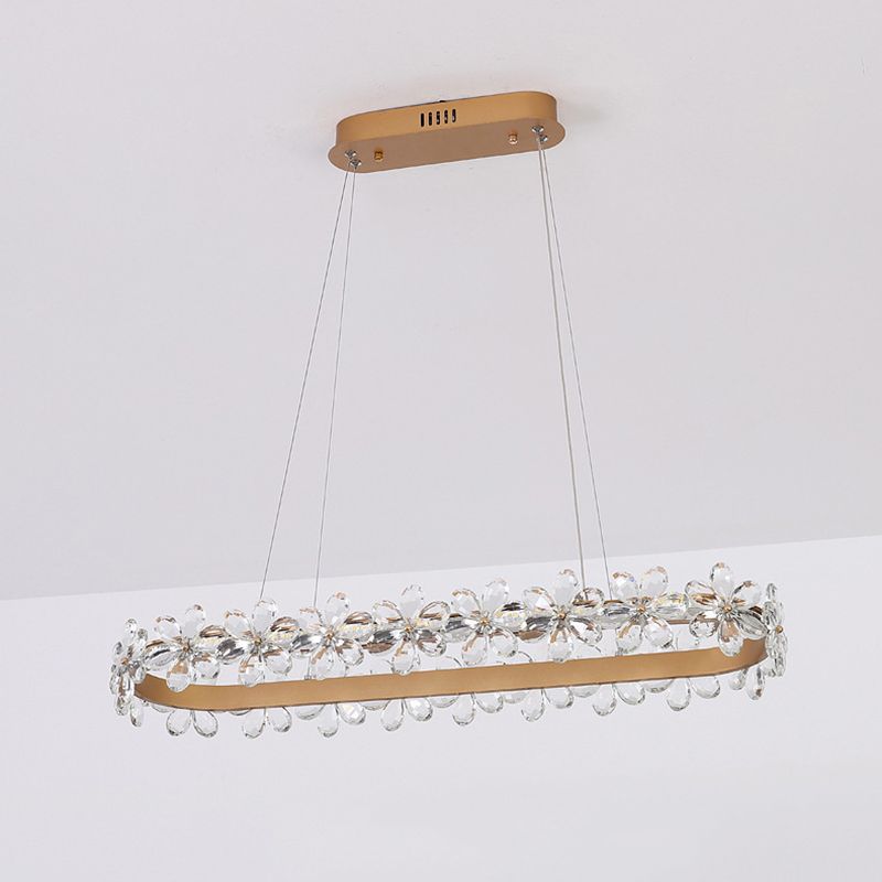 Moderno isola a sospensione soffitto illuminazione cristallo illuminazione luce ristorante luce interno