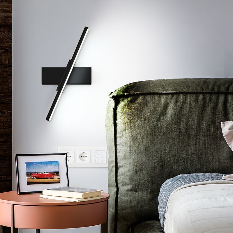 Rotatable Wall Lamp Modern LED Wall Mount Lamp with Silica Gel Shade for Bedroom
