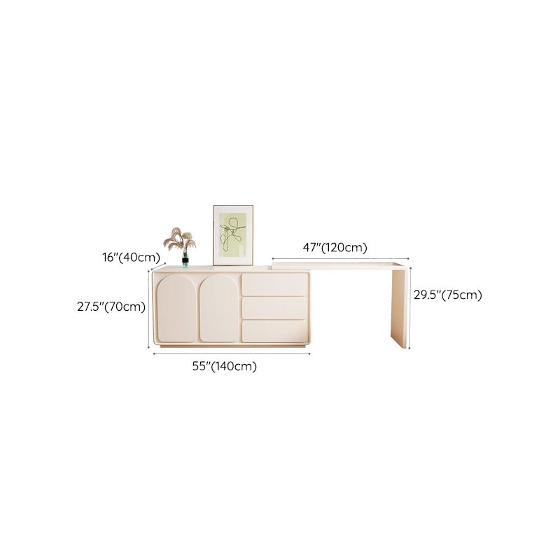 Contemporary White Lighted Mirror Bedroom With Drawer Vanity Dressing Table