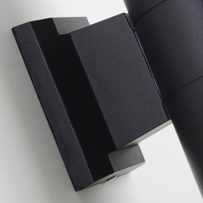 Modern Minimalist Style Cylinderical Sconce Light Fixtures Metal 2 Lights Wall Lamps