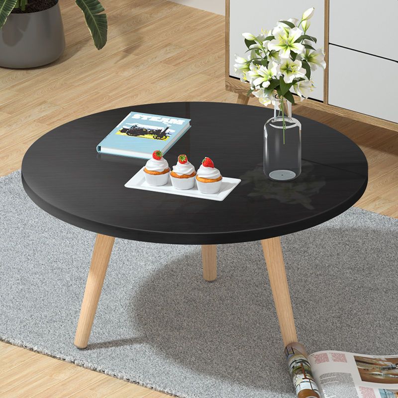 Contemporary Style Coffee Table Wooden 4 Legs Coffee Cocktail Table