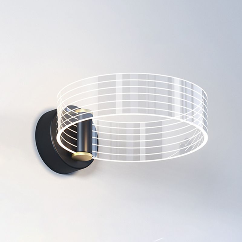 Metal Geometric Wall Light Contemporary LED Wall Sconce for Living Room