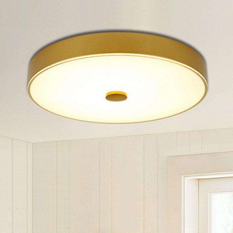 Verre crème de forme ronde LED encastré éclairage classique chambre encastré luminaire