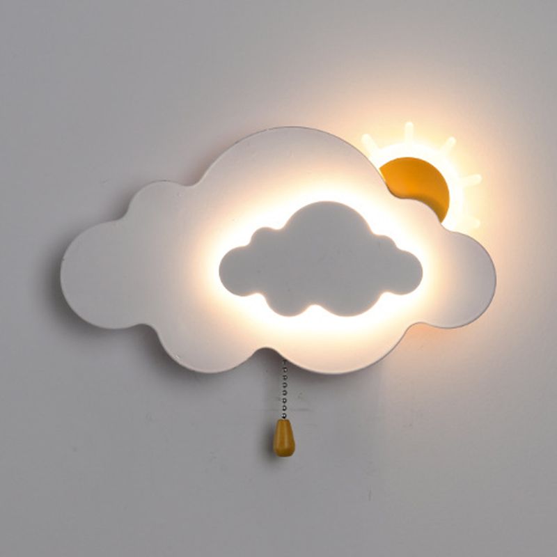 Metal Cloud Wall Lighting Modern Style 1 Light Wall Lighting Fixtures