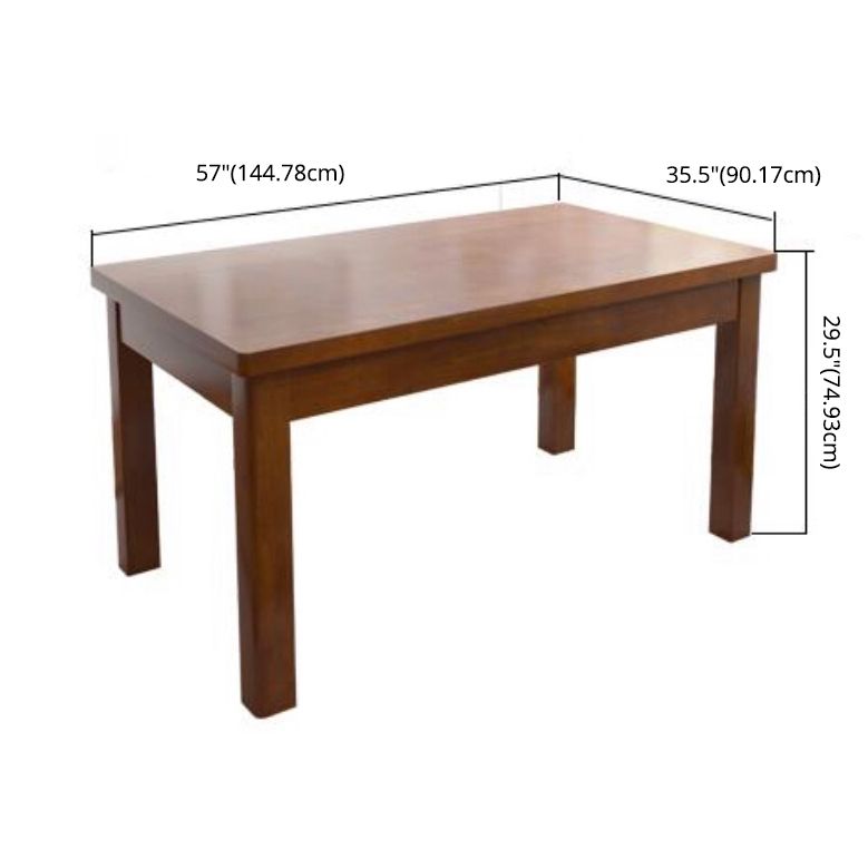 Traditional Kitchen Solid Wood Top Furniture of Standard Height Formal Dining Room Table Set