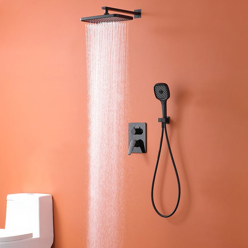 Modern Style Shower System Spot Resist Copper Wall Mounted Shower System