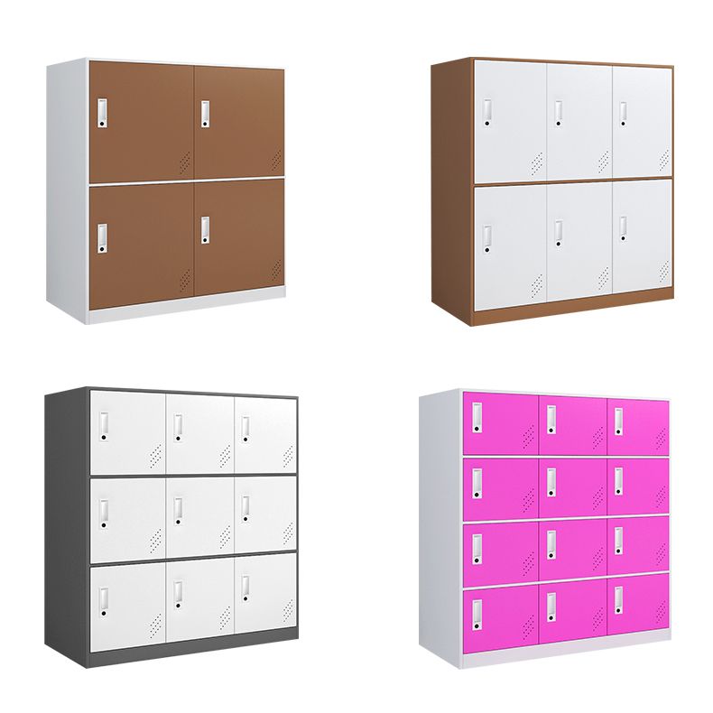 Non-Hanging Armoire Contemporary Steel Storage Cabinet for Home