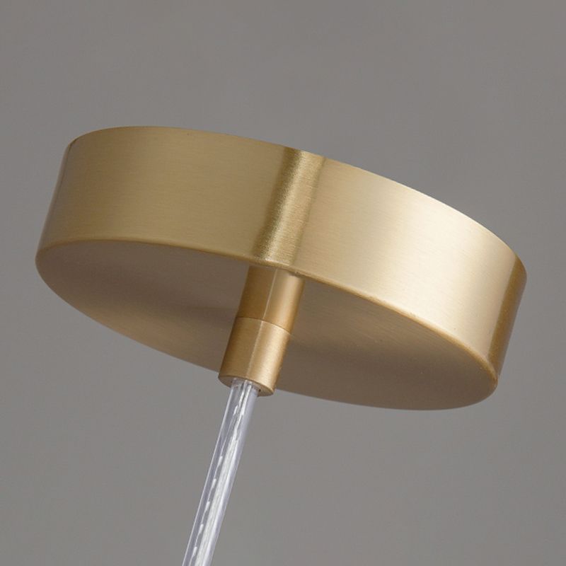 Modern Simplicity Round Ceiling Pendant Milk Glass Hanging Light for Living Room