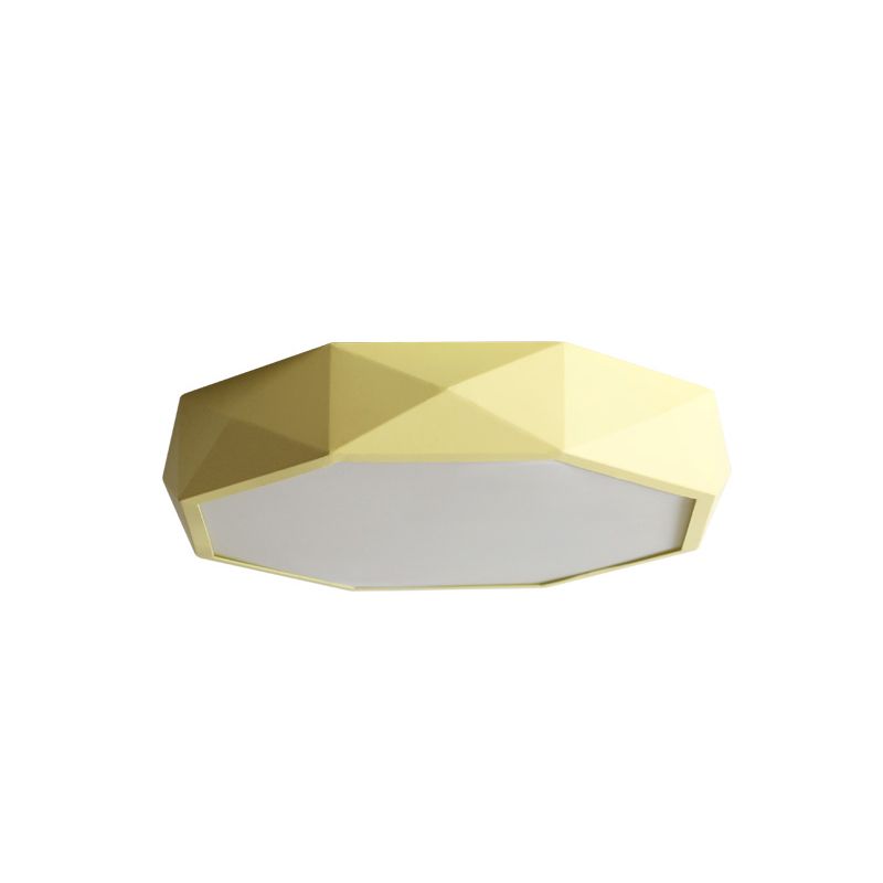 Lámpara de techo LED de macarrón geométrico de hierro con montaje empotrado, moderna y concisa, con pantalla acrílica