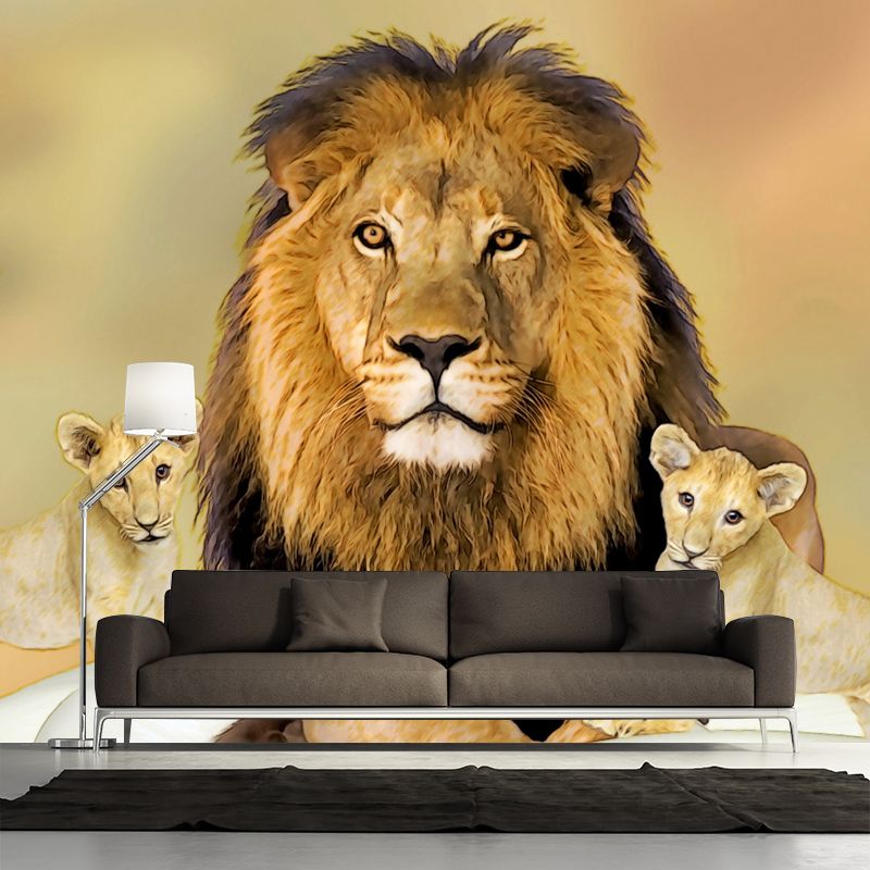 Jungle Animals Mural Wallpaper for Sitting Room Decoration, Made to Measure