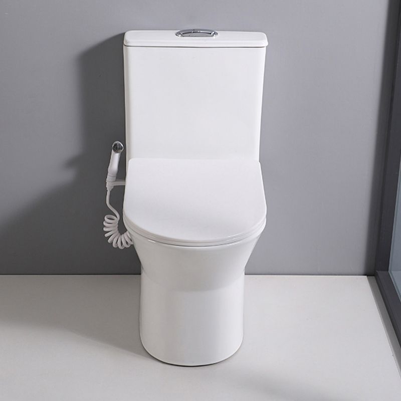 Contemporary Ceramic Flush Toilet Spray Gun Included Urine Toilet for Bathroom