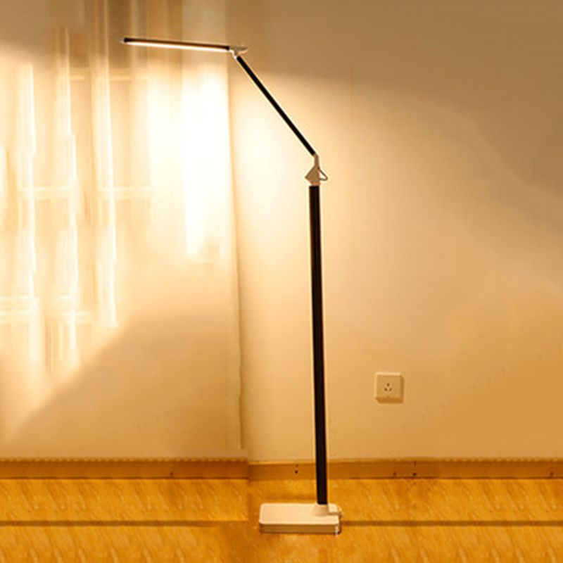 Modern Linear Floor Lamp Metal 59" High Adjustable Floor Light for Living Room