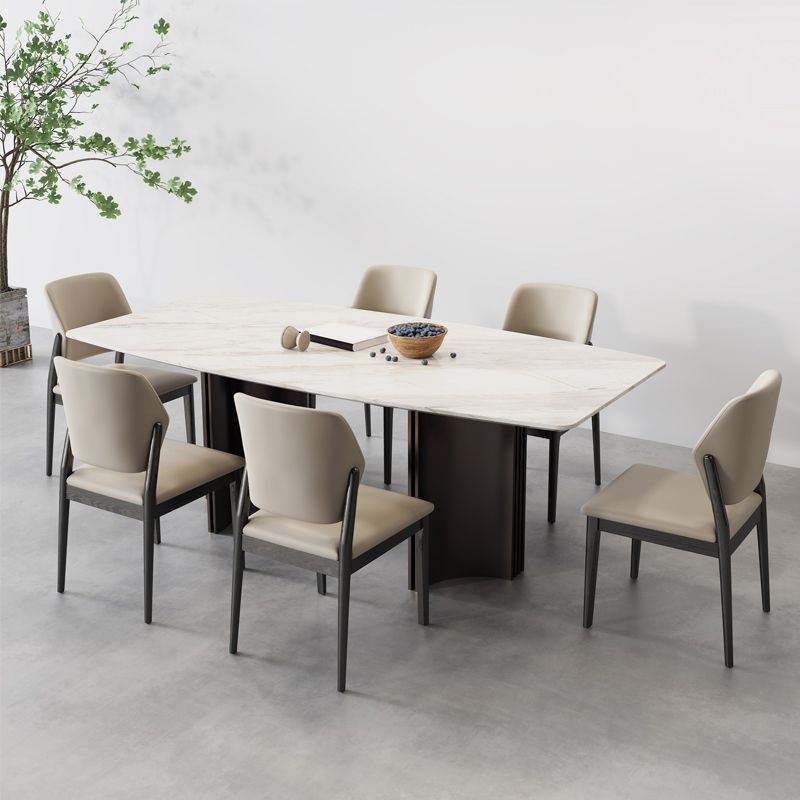 Contemporary Wood Chair Open Back Kitchen Dining Side Chair for Dinning Room