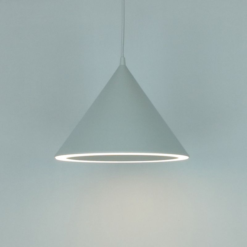 Macaron suspension de luminaire suspendu à 1 lumière avec une teinte en plastique pour le salon