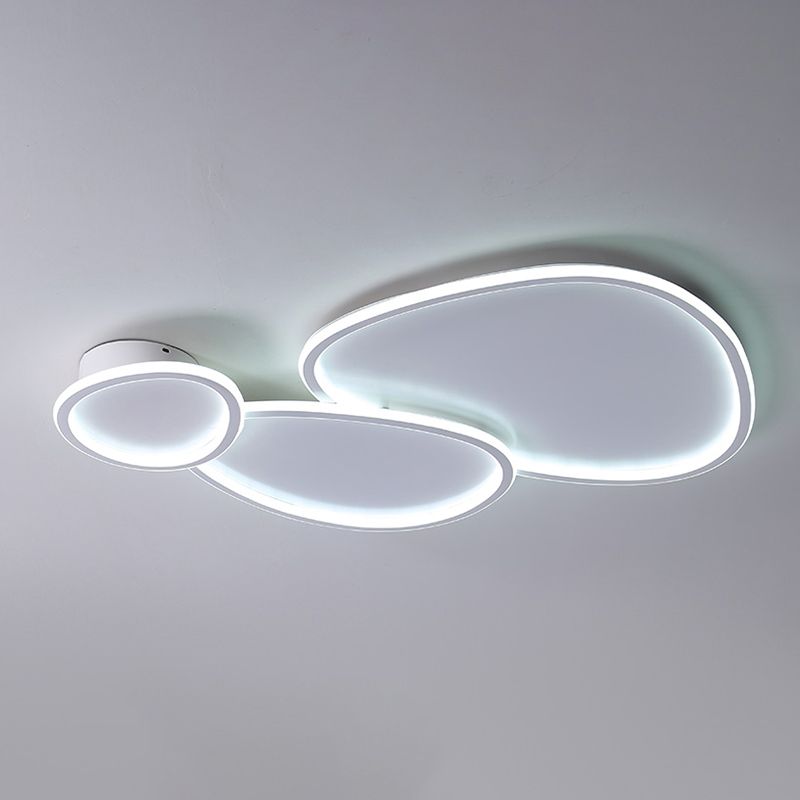 Modern Simple Style Iron Ceiling Light Geometry LED Ceiling Lamp for Living Room