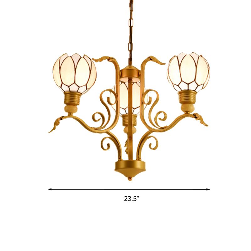 Blossom lampadario leggero in vetro rosa Tiffany 3/5/6 luci kit lampada sospesa per soggiorno