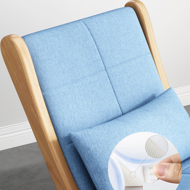 Modern Removable Cushions Rocking Chair Wood Rocker Chair with Pillow