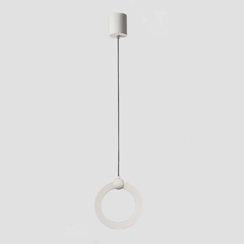 Acryl cirkelvormige LED -hangende lamp in moderne minimalistische stijl aluminium hanglamp voor slaapkamer