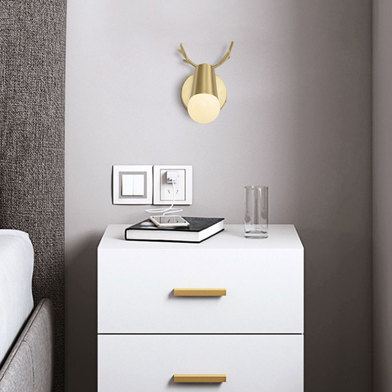 Lampade a sconde Golden Postmodern Lampada a parete multipla per soggiorno camera da letto