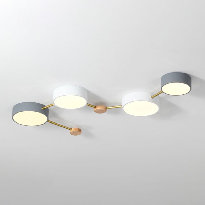Nordic LED Flush Mount Big Dipper Shaped Bedroom Ceiling Light