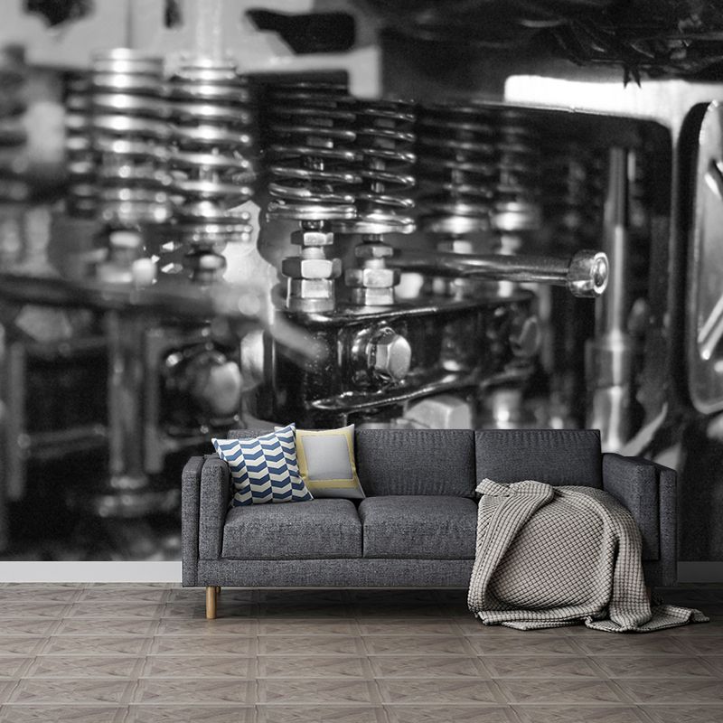 Mental Wall Mural Water Resistant Wall Covering for Sitting Room, Custom Size Available