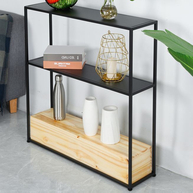 Modern Rectangle Console Accent Table Antique Finish Console Table