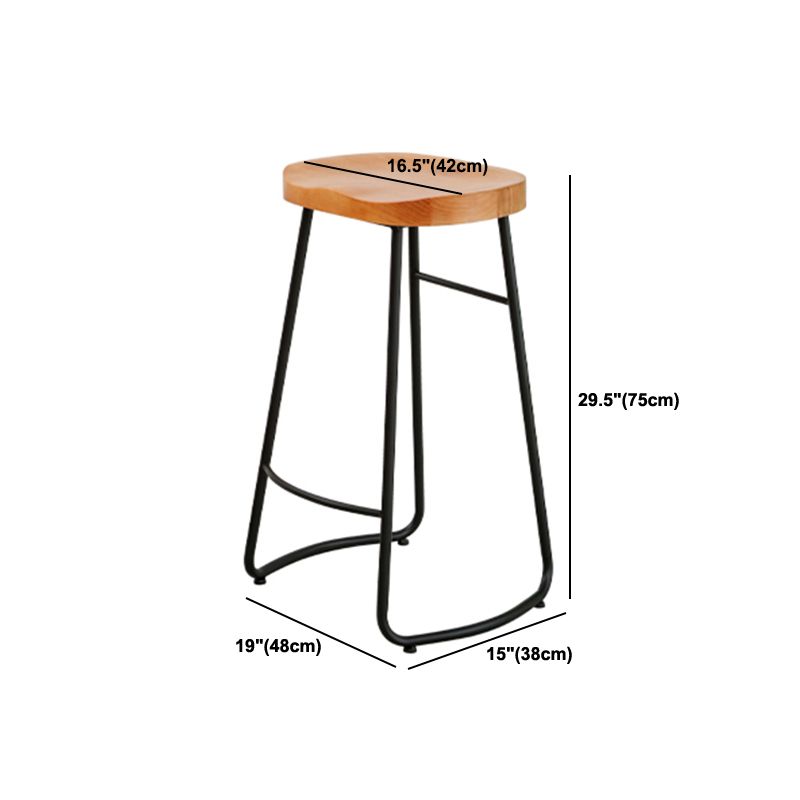 Modern Bar Set 1/2/5 Pcs Solid Wood Top Bar Table with Footrest Bar Stools